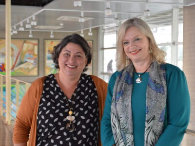 Emilena (esq.) e Laura já desenvolvem um trabalho de valorização dos Ensinos Técnico e Tecnológico no CPS | Foto: Divulgação