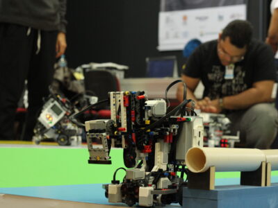 Registro de um dos robôs apresentados no Campeonato Brasileiro de Robótica de 2019 | Foto: RoboCup Brasil