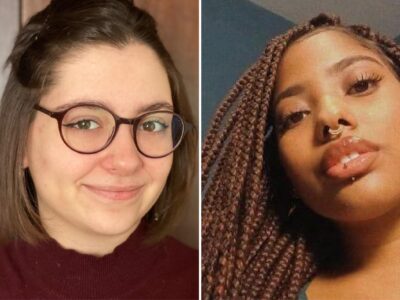 A partir da esquerda, Sofia Panucci e Ângela da Silva, que vão apresentar sua pesquisa na USP l Foto: Divulgação