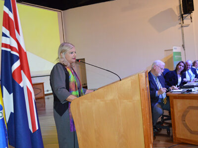 Laura Laganá destacou possibilidade de parcerias com instituições educacionais da Austrália