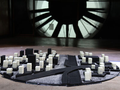 Maquete das alunas da Fatec usada em simulação no equipamento do IPT - Foto: IPT