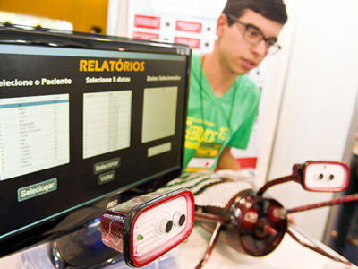 Com o projeto Reabilitação motora através de uma plataforma eletrônica, aluno da Etec de Itatiba venceu na categoria Engenharia, na edição 2015 da Febrace - Foto: Gastão Guedes