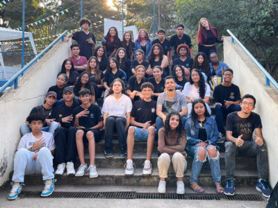 Parte da equipe da “Perdidos no Marketing”, agência da Etec Gino Rezaghi; atividade envolve mais de 50 alunos l Foto: Divulgação