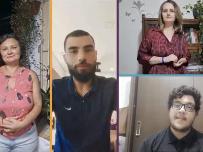 A partir da esquerda, Adriana Santos e Lucas Santiago; Ana Veredas (em cima) e Fellipe dos Santos (embaixo) l Foto: Reprodução Youtube