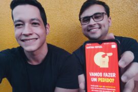 Guilherme João são os criadores da ferramenta online para venda de lanches, com interface para cantineiros e pais | Foto: Divulgação