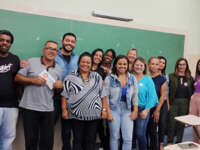 Em 2023 o ciclo de palestras teve a participação de todos os professores e funcionários da Fatec e ensino médio| Foto: Divulgação