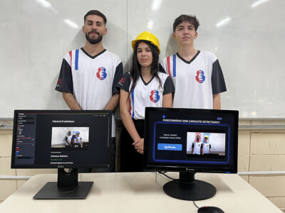 Alunos da Etec de Mogi Guaçu criaram software que fiscaliza utilização de equipamentos de proteção individual l Foto: Divulgação