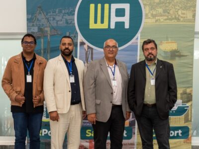 Pedro, Wesley e Daniel, o assessor técnico da Antaq | Foto: Divulgação