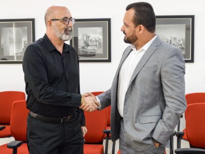 Secretário paraense Aiuá Reis Queiroz é recebido pelo diretor-superintendente do Centro Paula Souza, Clóvis Dias |Foto: Roberto Sungi