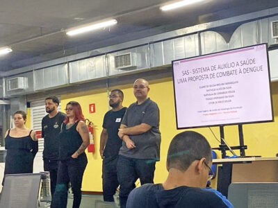 Estudantes do grupo: Nathália Souza, Matheus Silva, Elaine Samasquini, Vitor Souza e Thiago Epiphanio | Foto: Divulgação