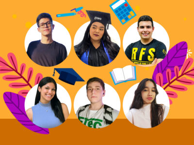 No sentido horário, Felipe de Oliveira, Maria Luisa Xavier, Wesley Machado, Anna Matos, Munir Youssef e Amanda Lima l Foto: Divulgação