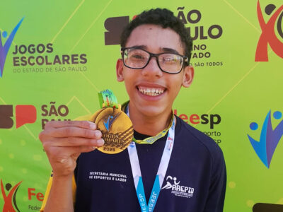 Marco conquistou os índices na seletiva paralímpica dos Jogos Escolares do Estado de São Paulo, realizada em junho l Foto: Divulgação