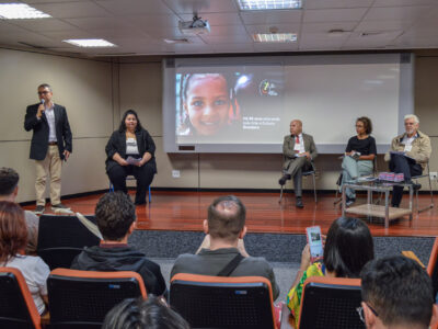 Da esq. para a dir., Claudio Anjos, Danuza Rangel, Alexsandreo Nascimento Santos, Mariangela de Andrade e Cesar Callegari | Foto: Roberto Sungi