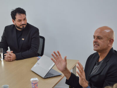 Maycon Geres, à esq., e Sommana Palacanda (à dir.): líder da Microsoft Elevate traz projetos e investimento bilionário ao Brasil | Foto: Roberto Sungi