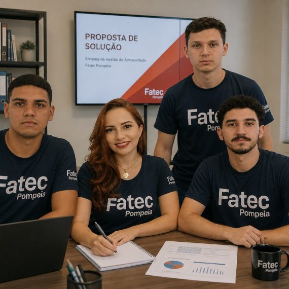Da esq. para a dir., Luis Otávio, Edneia, Carlos Daniel e Luiz Gustavo, o grupo dos plantões: aprendizado em tempo real | Foto: Divulgação
