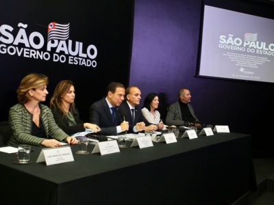 Governador João Doria e demais autoridades durante cerimônia de lançamento do programa de inclusão l Foto: Governo do Estado de São Paulo