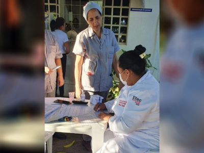 Na Etec de Matão, professores trabalham voluntariamente na imunização da população l Foto: Divulgação