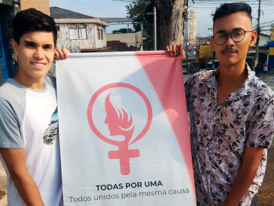 Carlos Rocha (esq.) e Mateus de Lima querem conscientizar a sociedade sobre a importância do combate ao assédio | Foto: Divulgação