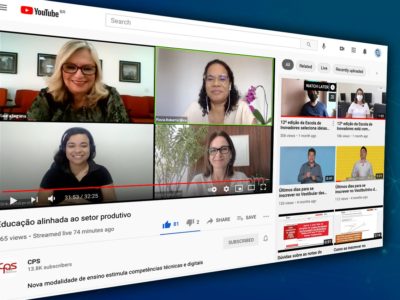 Webinar apresentou os avanços do novo modelo educacional e pode ser assistido pelo Youtube | Foto: Divulgação