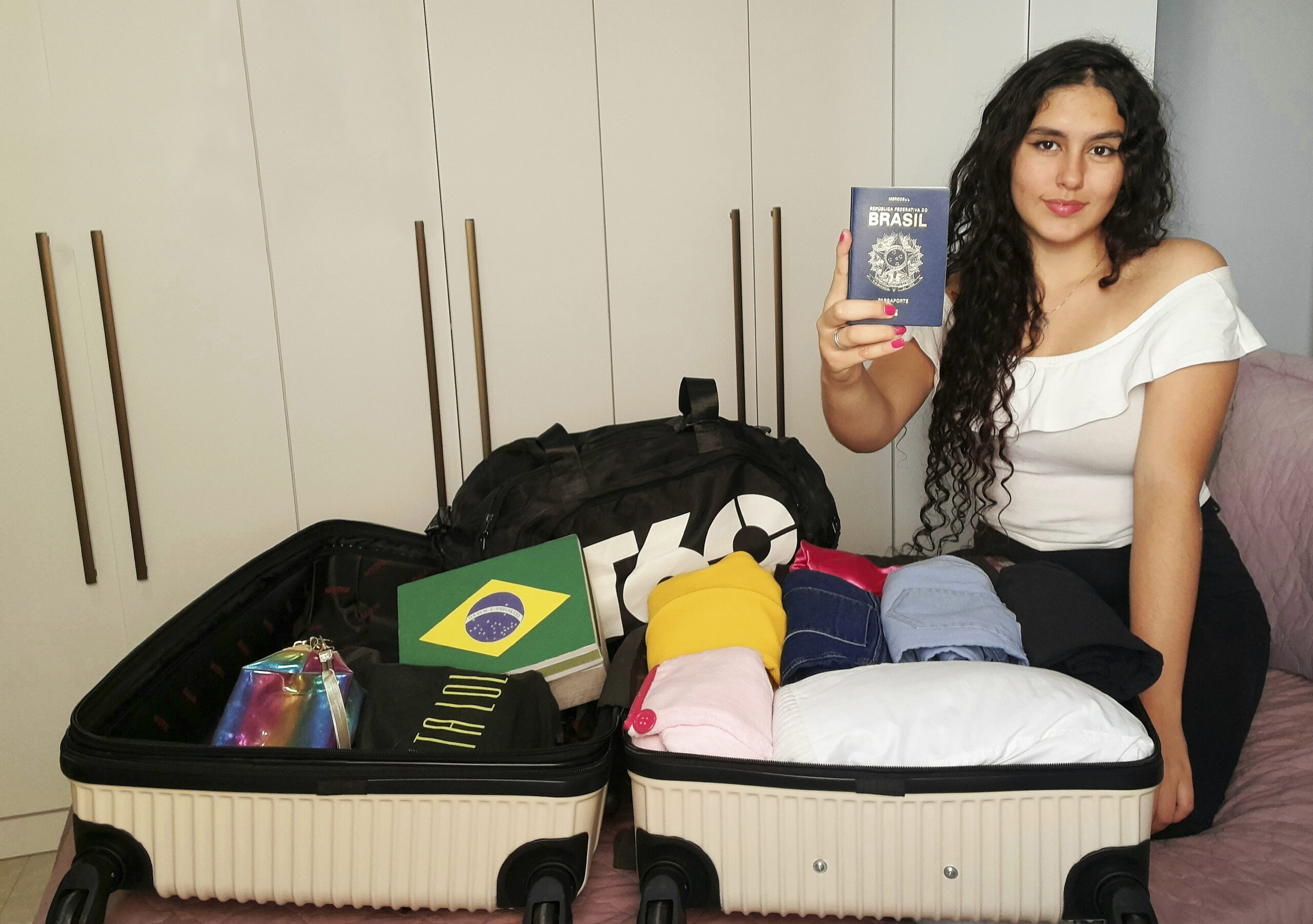 Letícia Soares, da Etec Benedito Storani, em Jundiaí: malas prontas e ansiedade para primeira viagem internacional l Foto: Divulgação