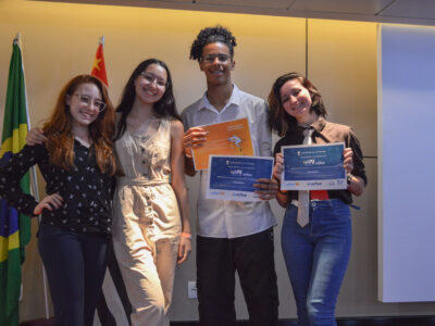 Vencedores da última edição da Feteps durante cerimônia de premiação na Administração Central do CPS l Foto: Roberto Sungi