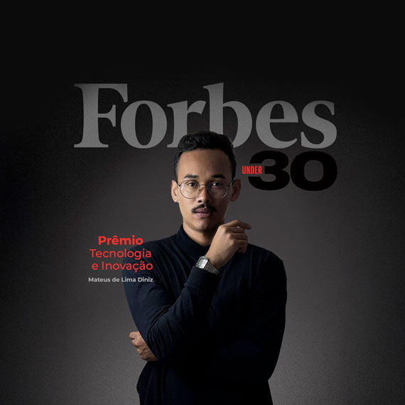 O projeto que Mateus de Lima Diniz criou na Etec o levou às páginas da Revista ForbesUnder30 | Foto: Divulgação