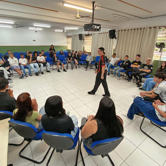 Na Etec de São José dos Campos, as atividades de acolhimento aos ingressantes começaram na segunda-feira (3) l Foto: Divulgação