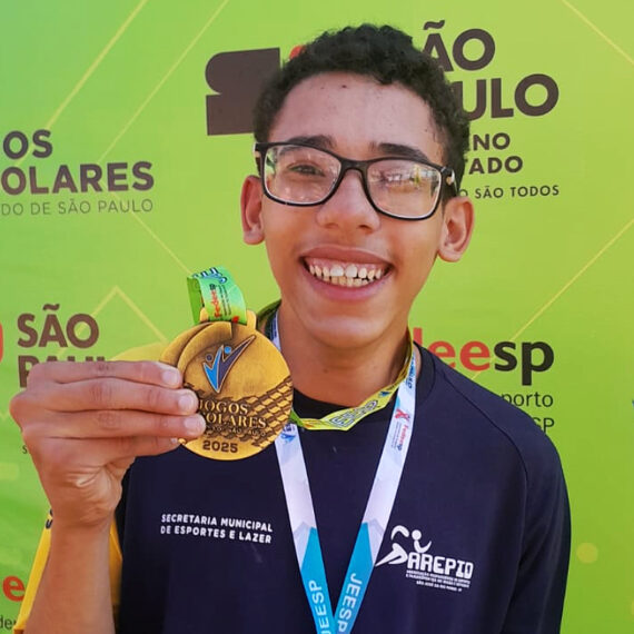 Marco conquistou os índices na seletiva paralímpica dos Jogos Escolares do Estado de São Paulo, realizada em junho l Foto: Divulgação