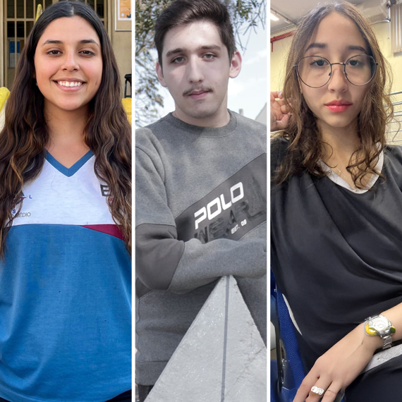 Nayara Souza, João Augusto Marini e Nicole Sanches estão entre os alunos contemplados com medalha de ouro na competição | Fotos: Divulgação