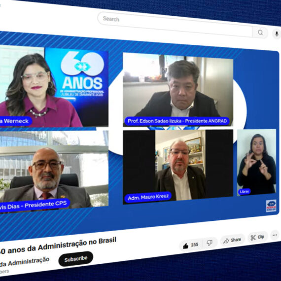 Painel debateu desafios e oportunidades no ensino de Administração no Brasil | Foto: Reprodução