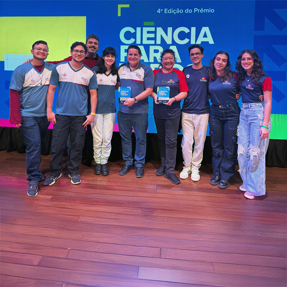 Equipes das Etecs Rosa Perrone Scavone, de Itatiba, e Bento Quirino, de Campinas, no Museu Catavento, na Capital l Foto: Divulgação