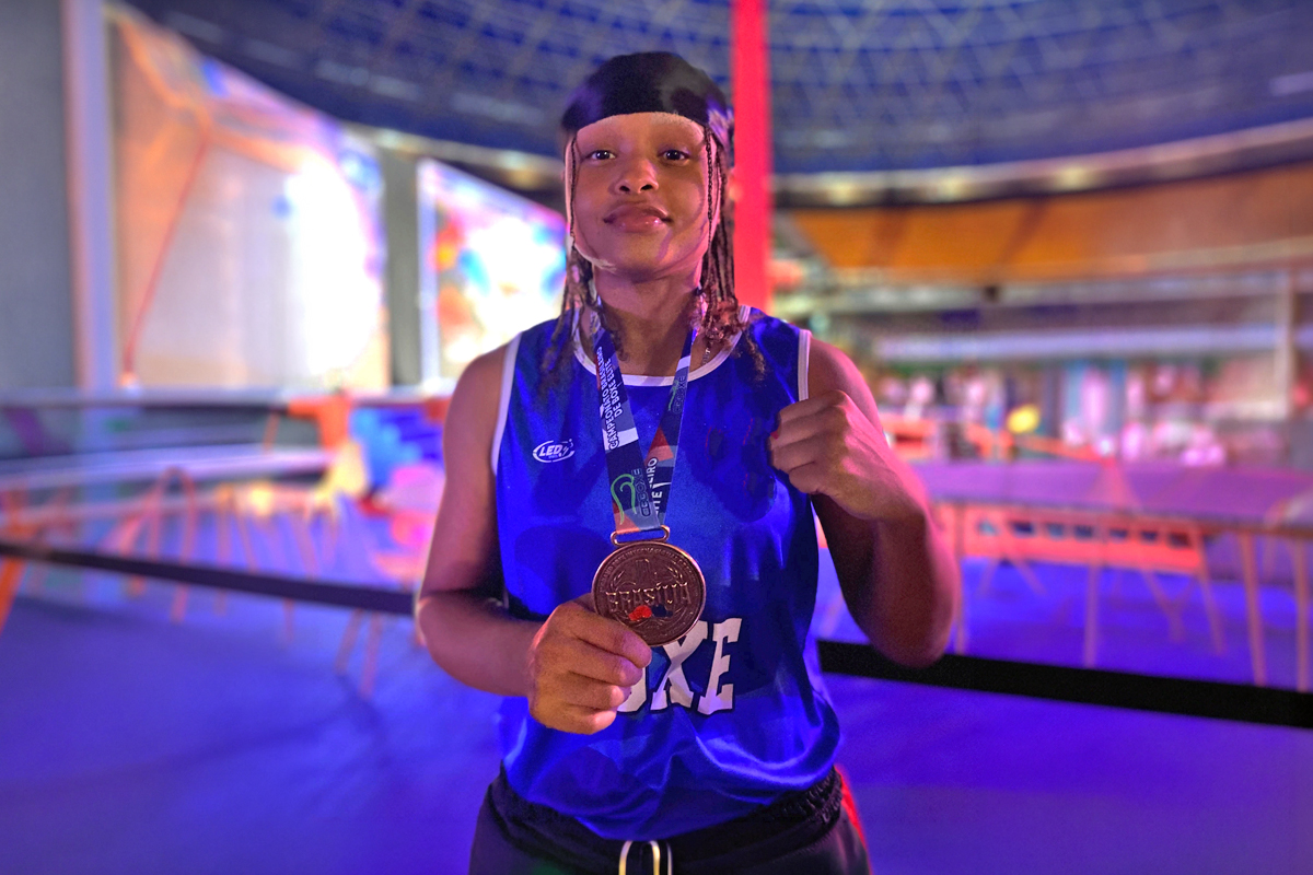 Grace Kelly cursou Etec de Esportes e hoje se dedica à Fatec Esportes, enquanto treina para o próximo campeonato de boxe | Foto: Divulgação