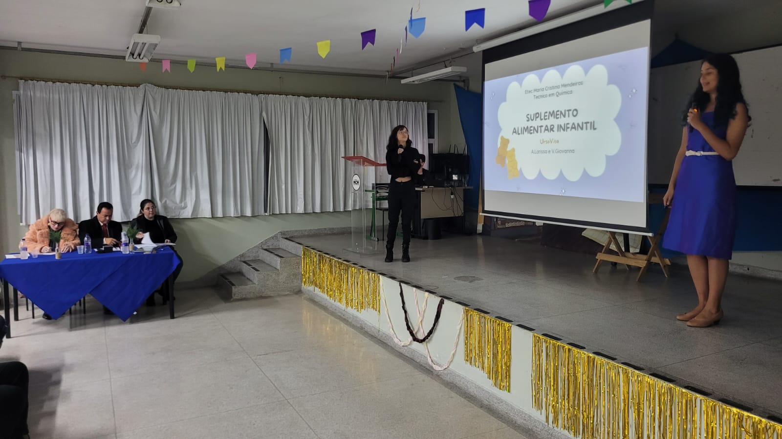 Imagens das apresentações de TCC's do curso Técnico de Química noturno primeiro semestre de 2025.