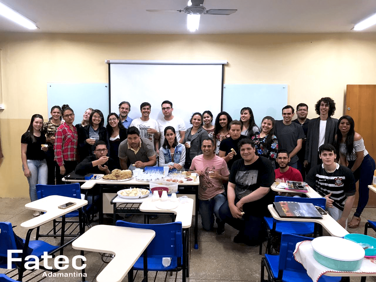 Turma de Gestão Comercial e Profº Marcelo Duarte