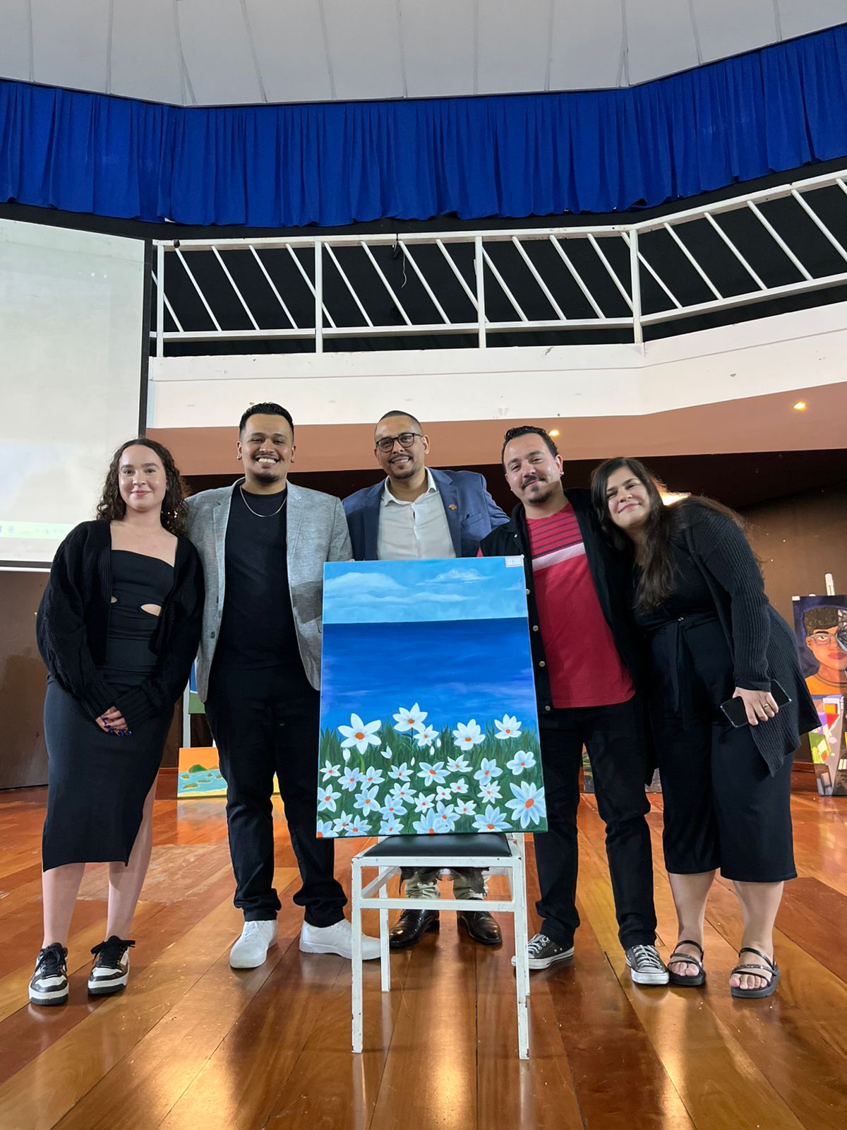 1º Quadro Leiloado no Salão de Artes da Etec Paulo do Carmo Monteiro