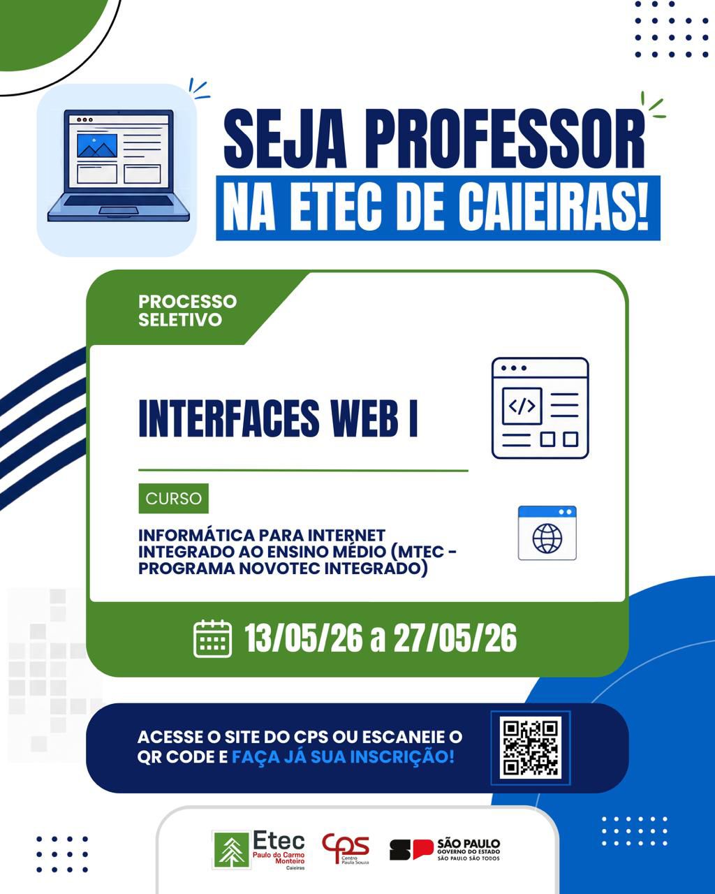 Processo Seletivo para Interface Web