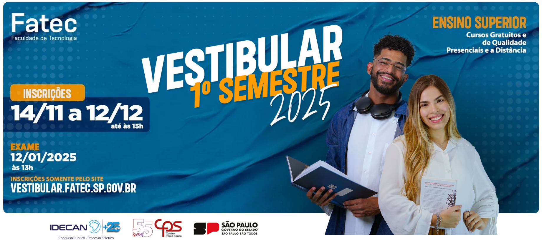 Vestibular primeiro semestre de 2025