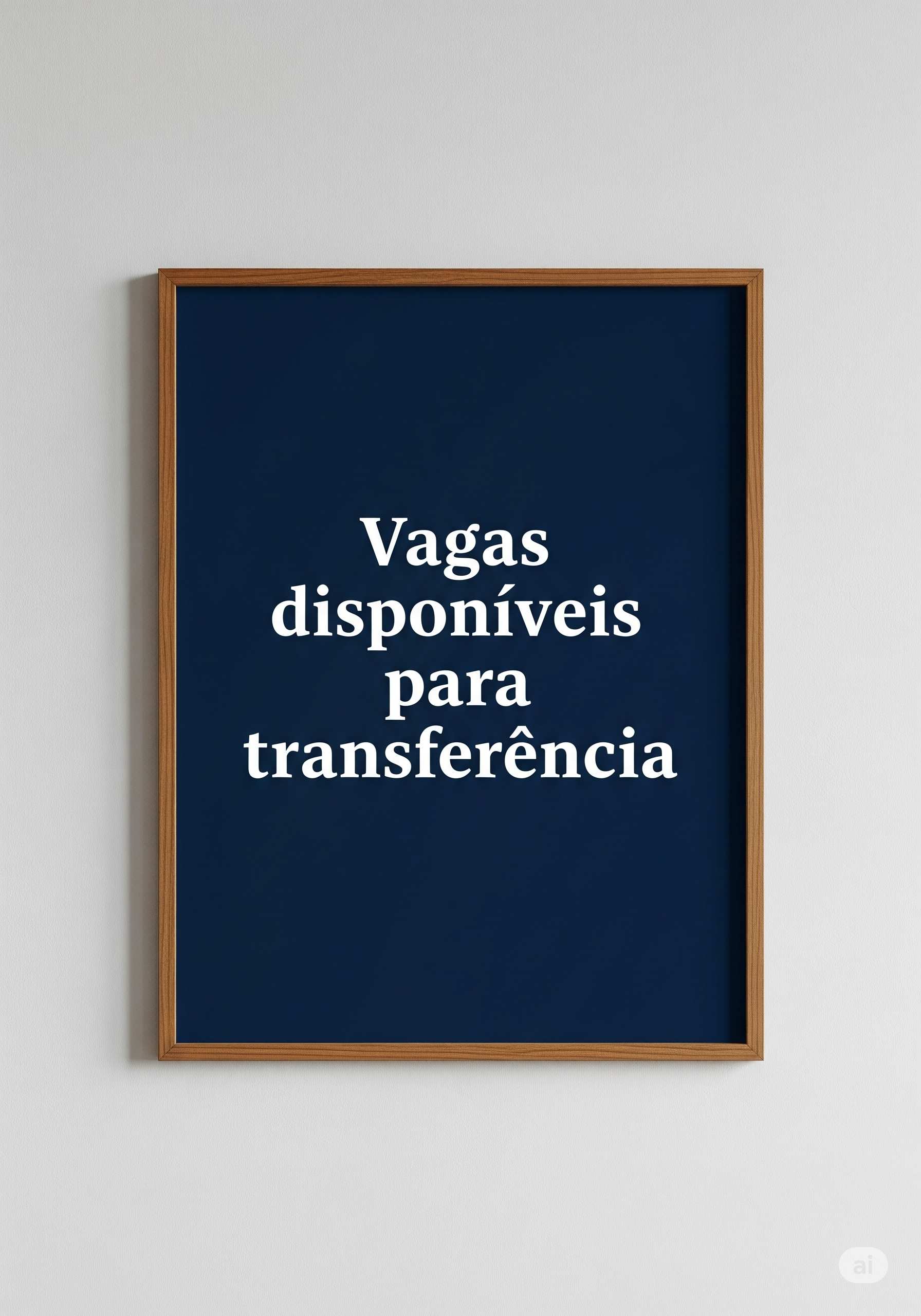 Quadro de Vagas Disponíveis para Transferências