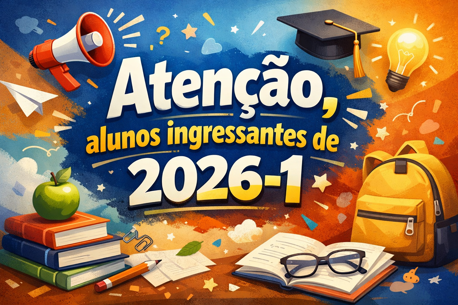 Recepção dos alunos ingressantes do 1° semestre de 2026