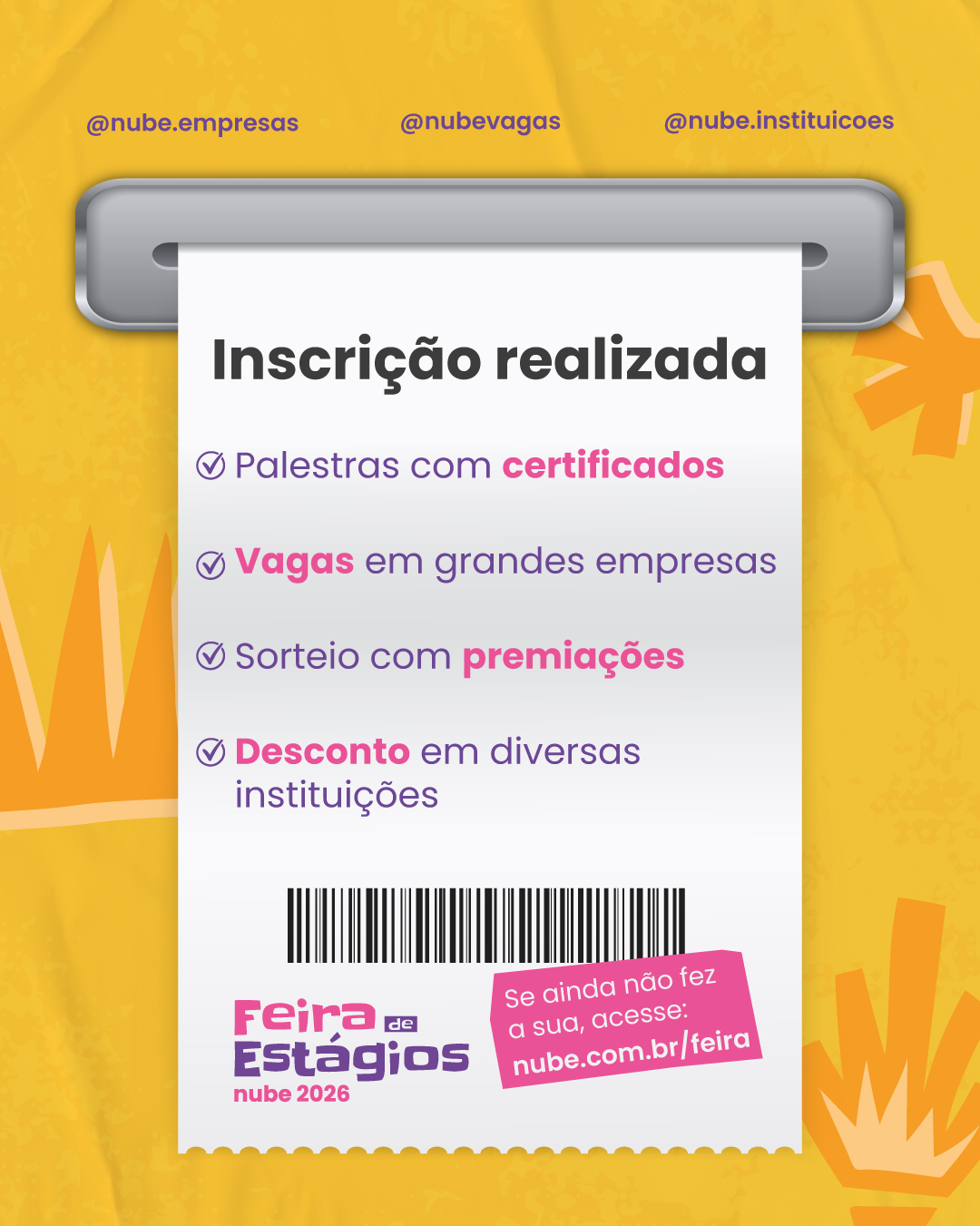 O Seu Próximo Passo Começa na Feira de Estágios Nube 2026!