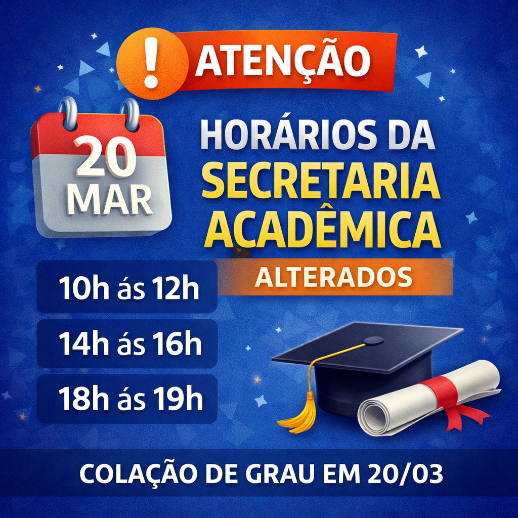Alteração no Atendimento da Secretaria Acadêmica – 20/03