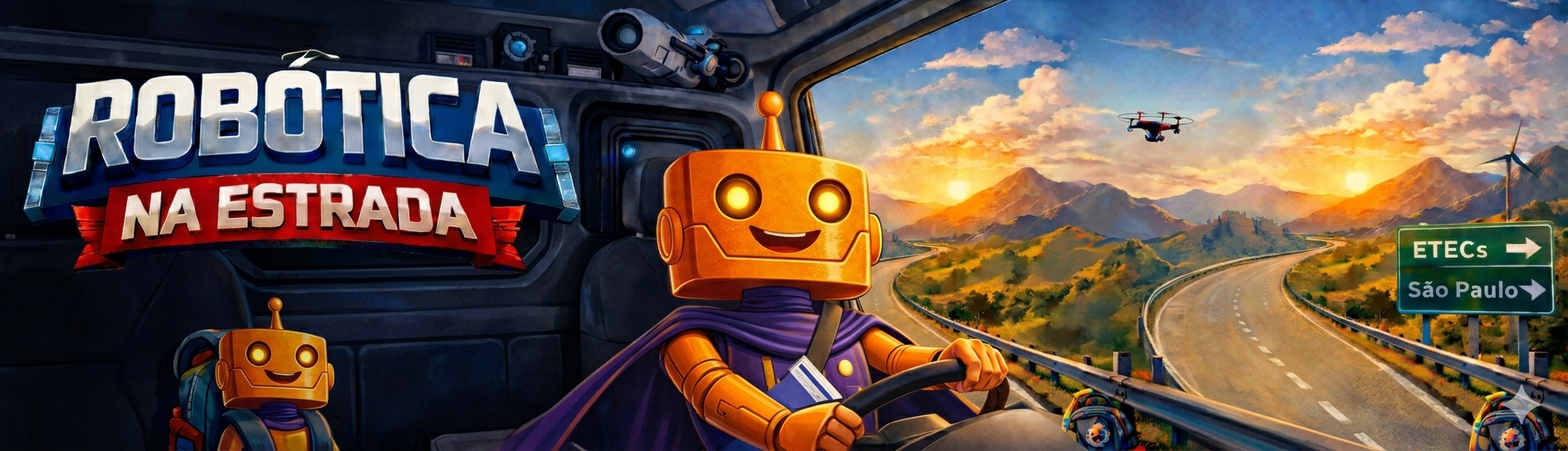 Robótica na Estrada Banner