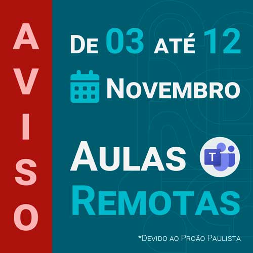 Aviso aula remota