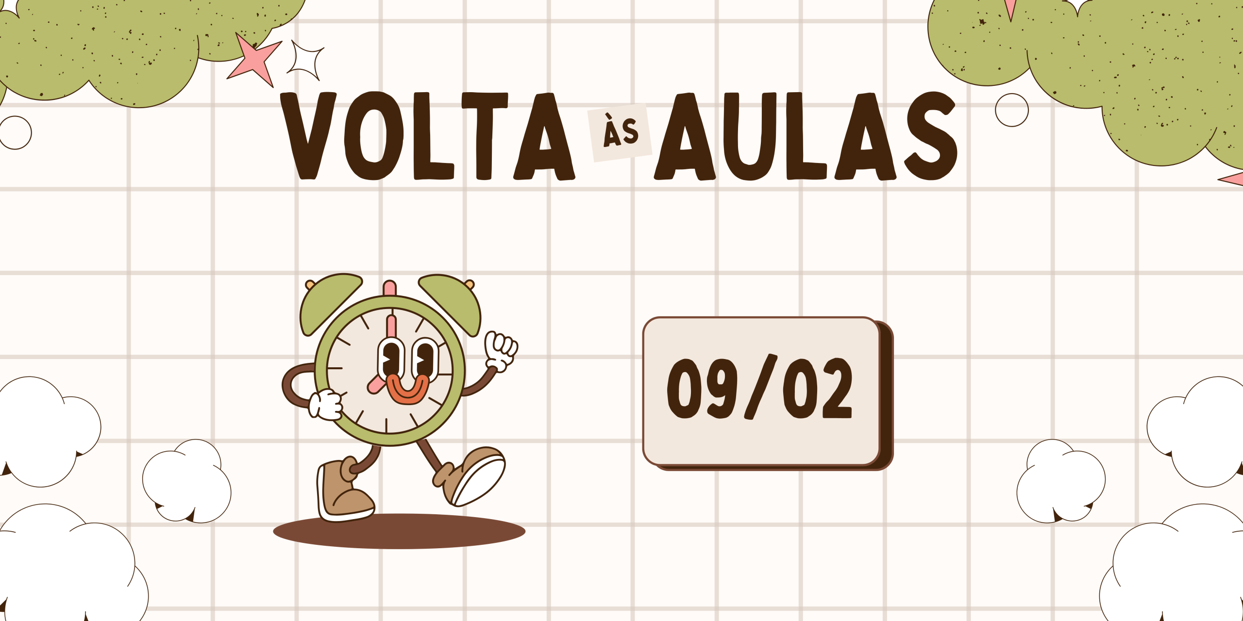 Banner volta ás aulas