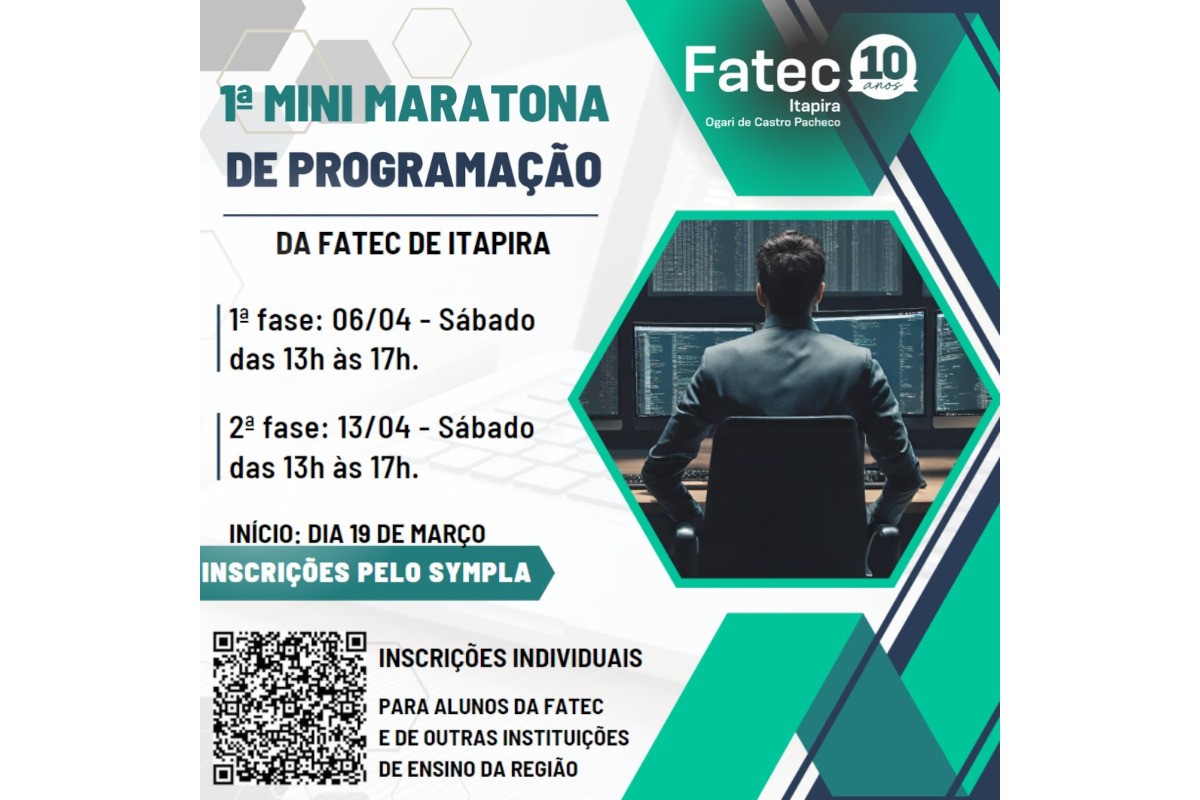 1ª Mini Maratona de Programação da Fatec de Itapira – Fatec Ogari de Castro  Pacheco