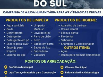 A Etec Ipaussu entra na campanha de ajuda humanitária paras vítimas das chuvas no Rio Grande do Sul.